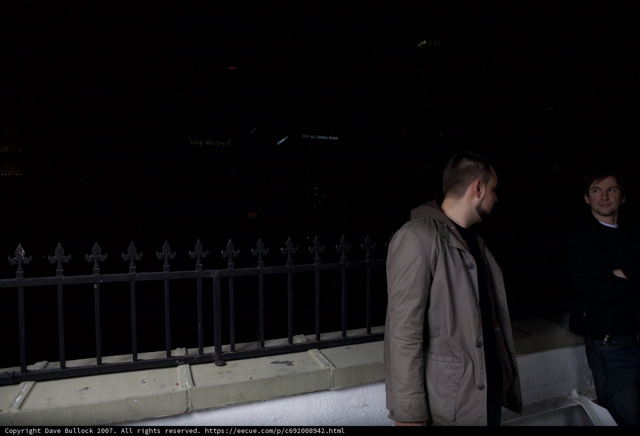 Nighttime Balcony Chat