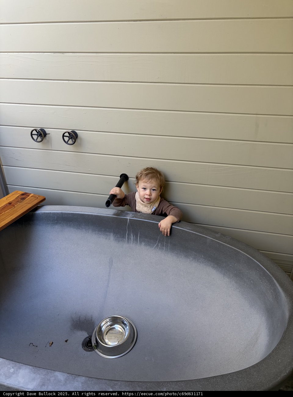 Tiny Warrior in the Tub
