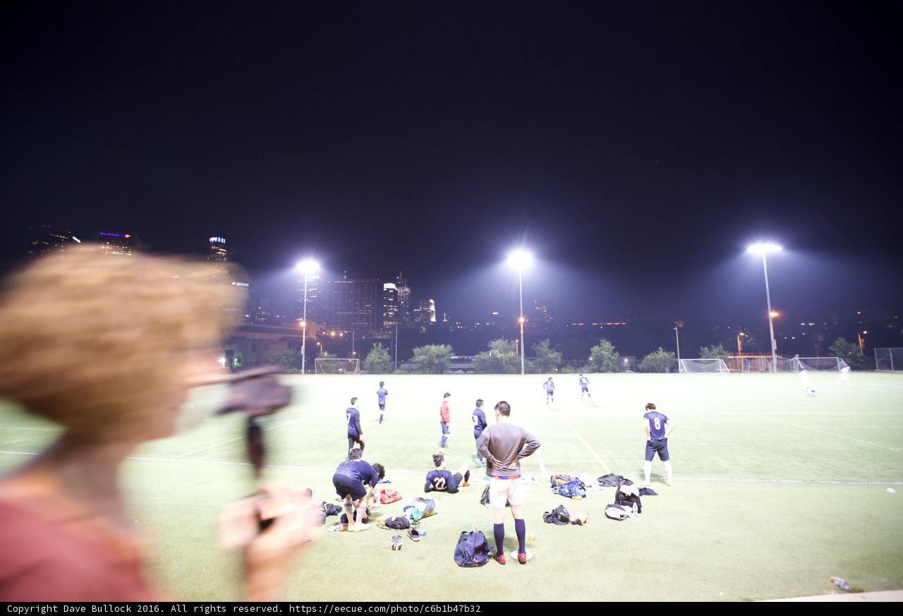 Nighttime Soccer Game