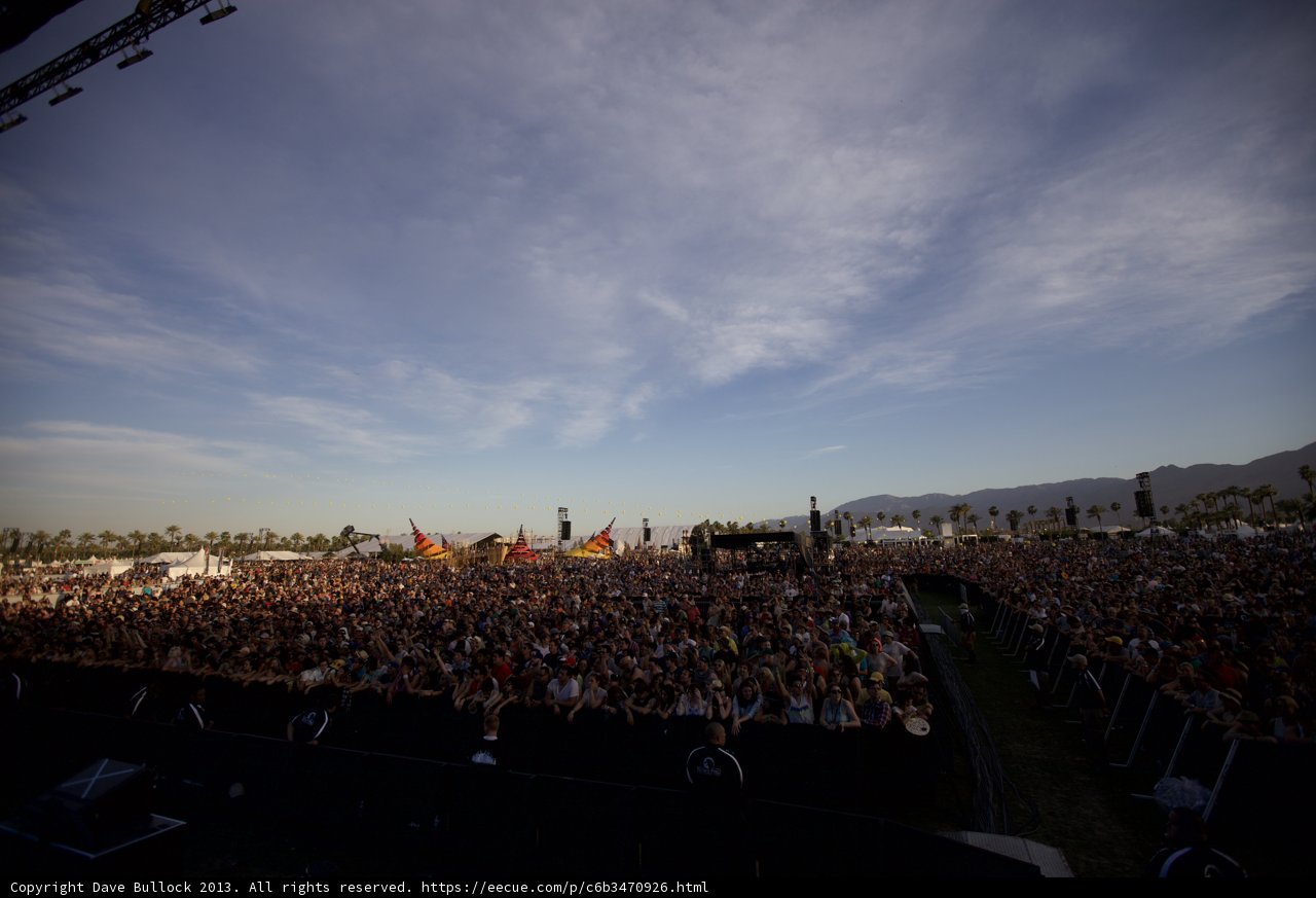 Coachella Crowd Jamming in the Desert