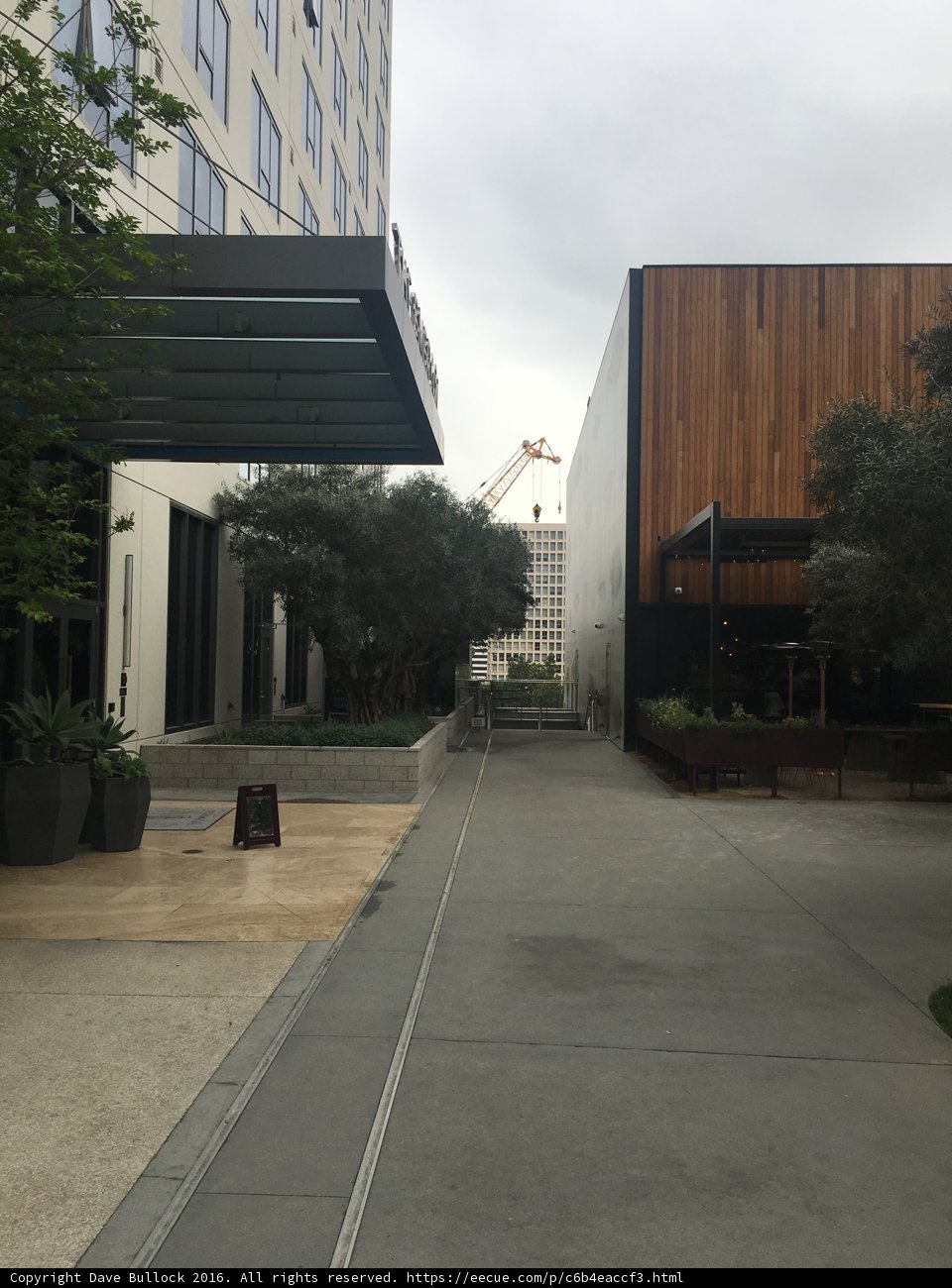 Wooden Structure on a City Building
