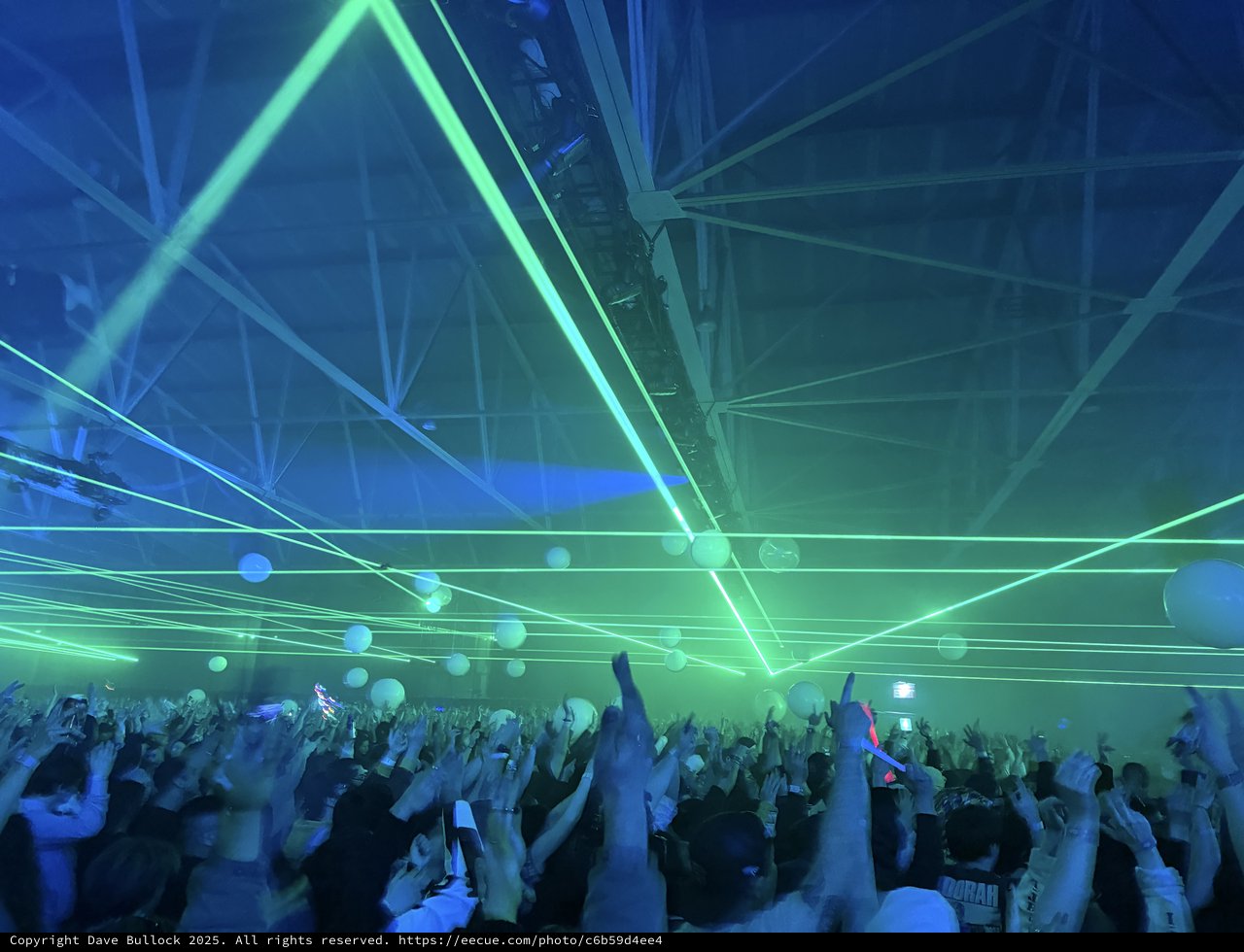 Laser Light Show at Electronic Music Concert