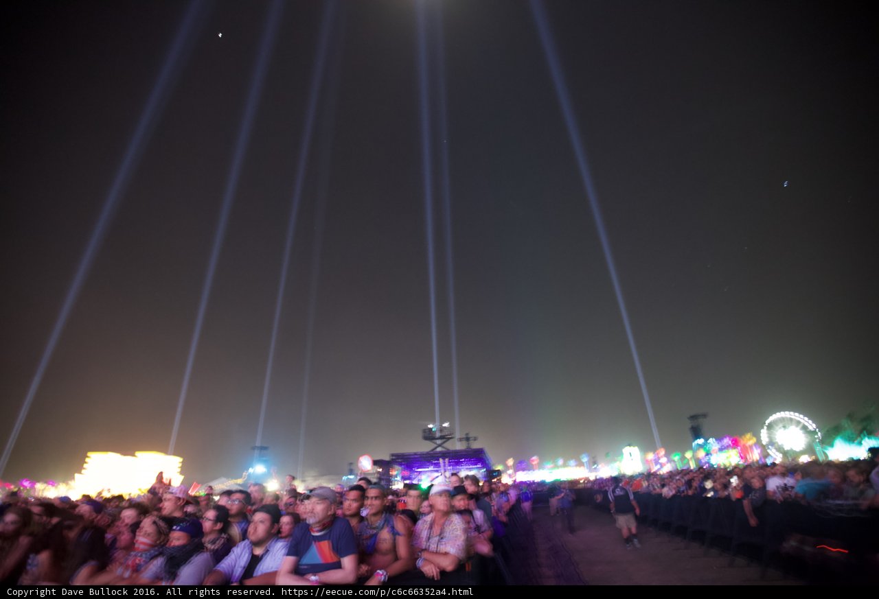 Lighting Up the Night Sky: A Crowd at Coachella 2016