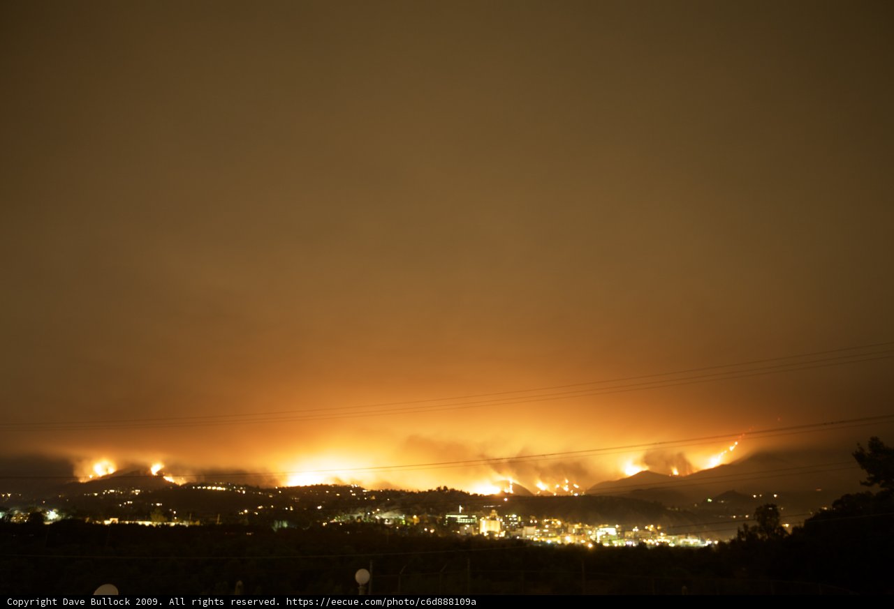 Aerial View of the Station Fire