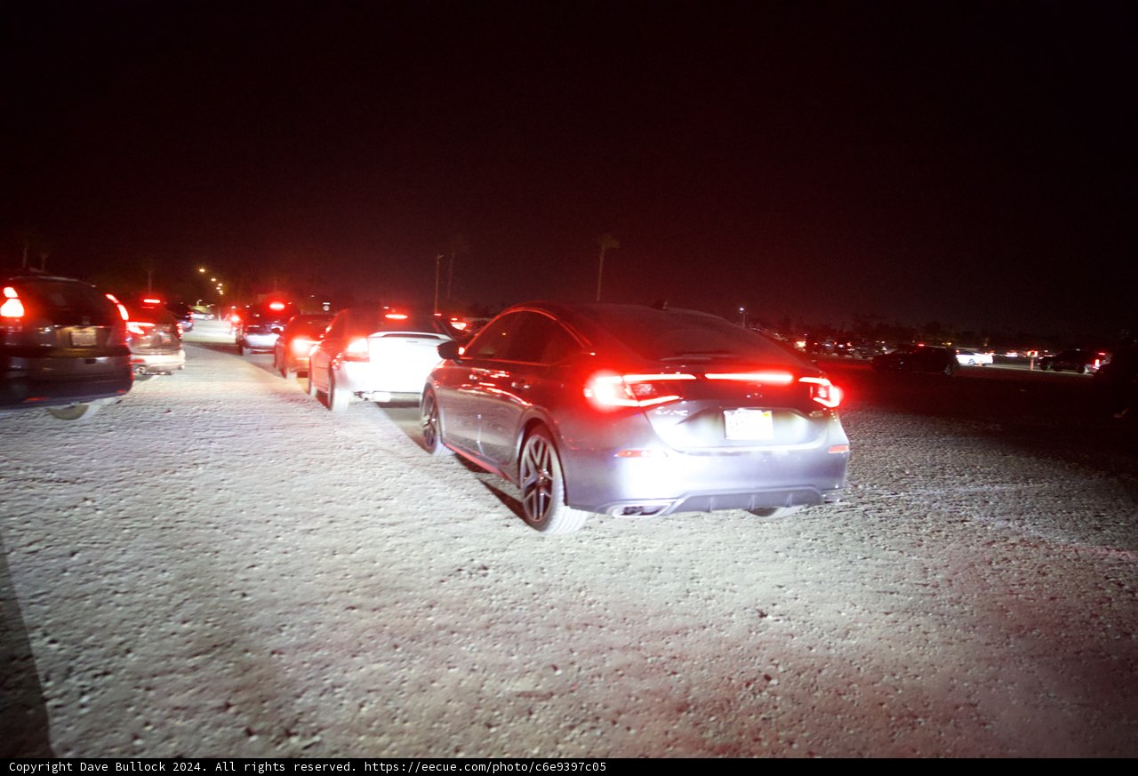 Nighttime Parade of Power: A Showcase of Wheels at Coachella 2024