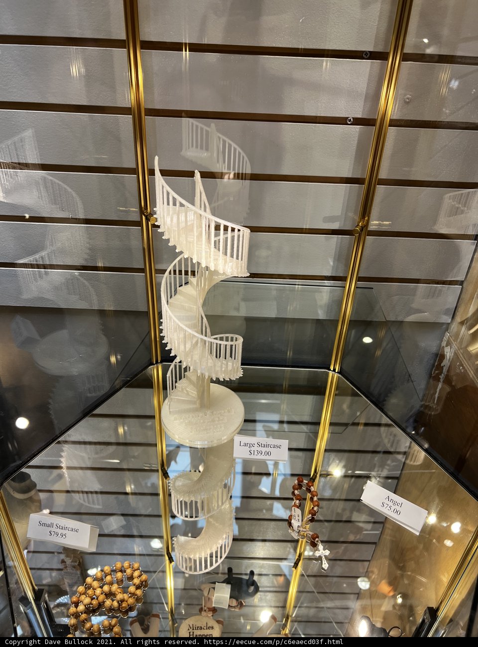 Swirling Glass Staircase
