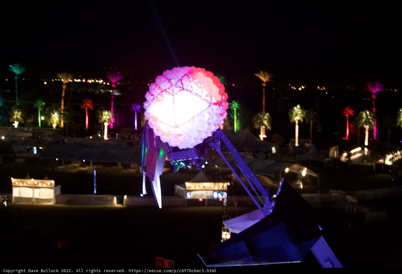 Glowing Orb in the Night Sky