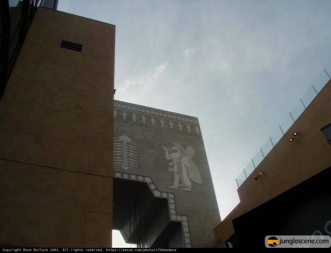 The Angel of the North over Disneyland Theme Park
