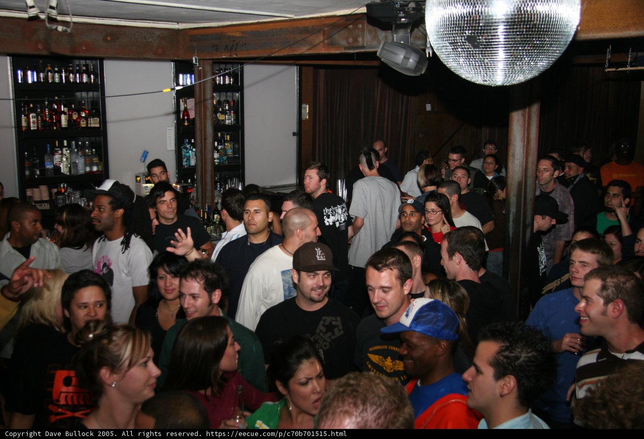 Nightlife Crowd in a Busy Urban Bar