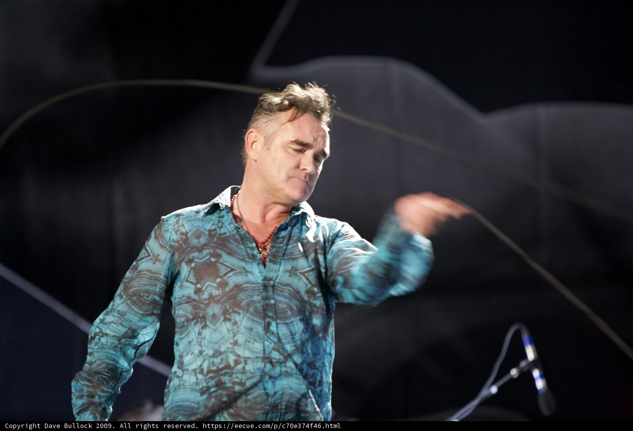 Morrissey with the Mic