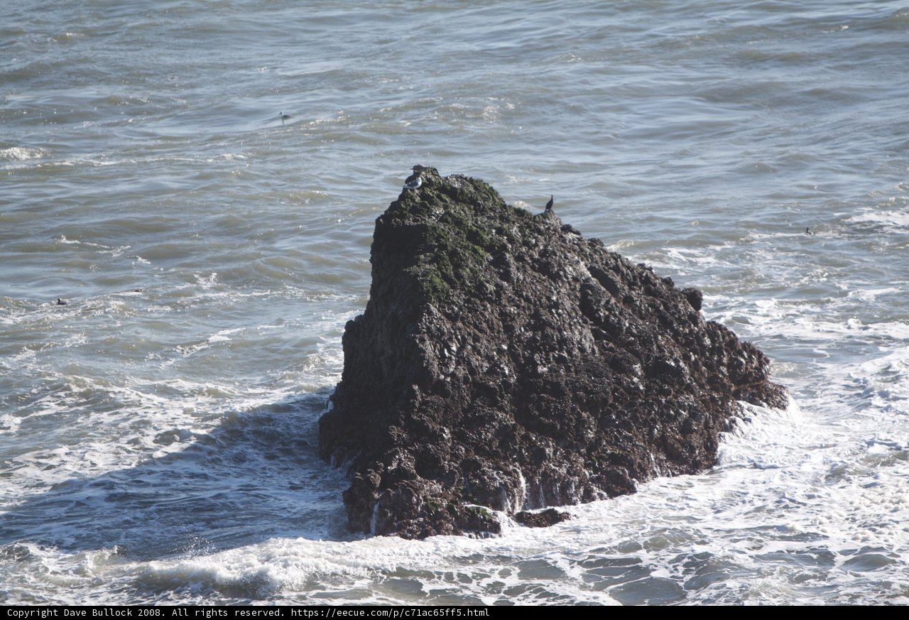 Lone Rock in the Sea