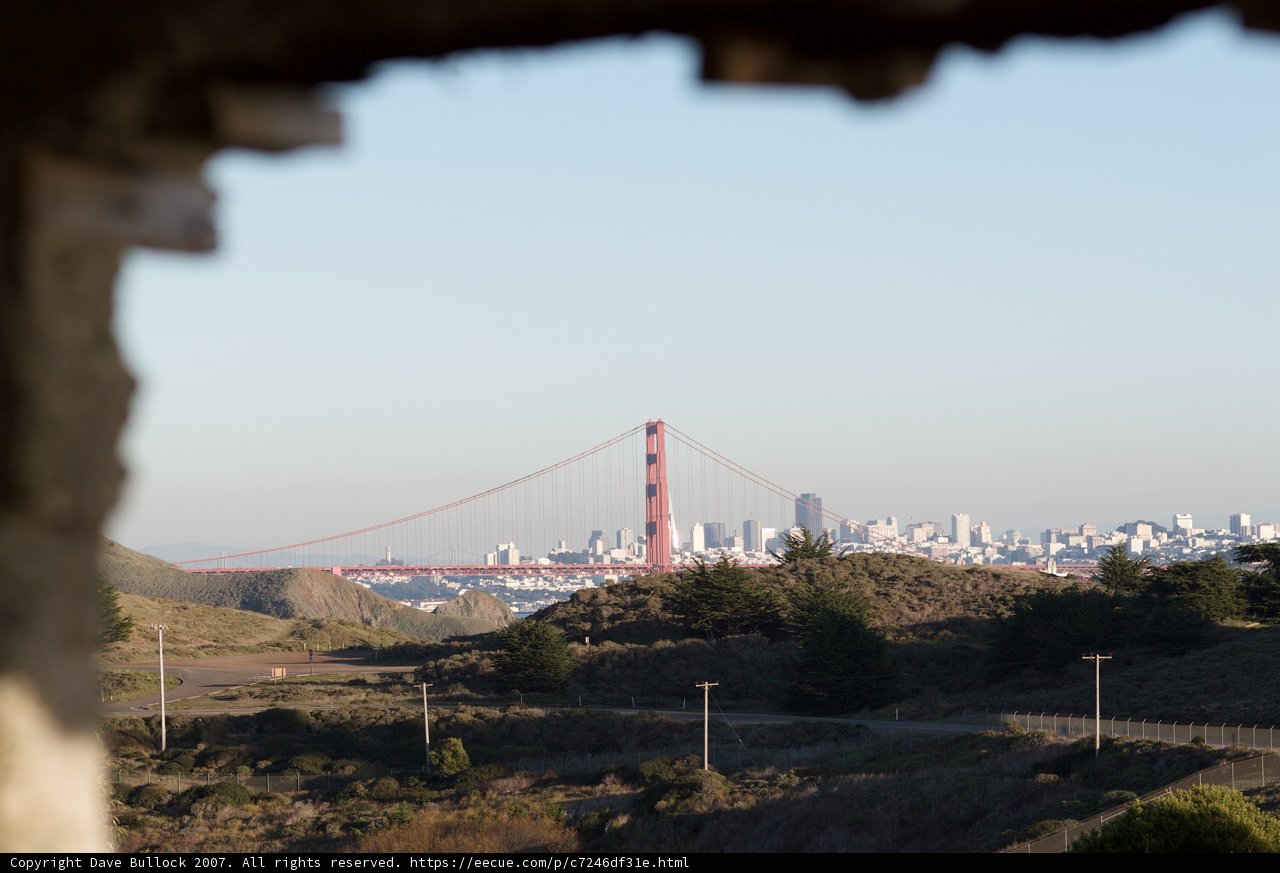 Tunnel View of the Iconic Golden Gate Bridge