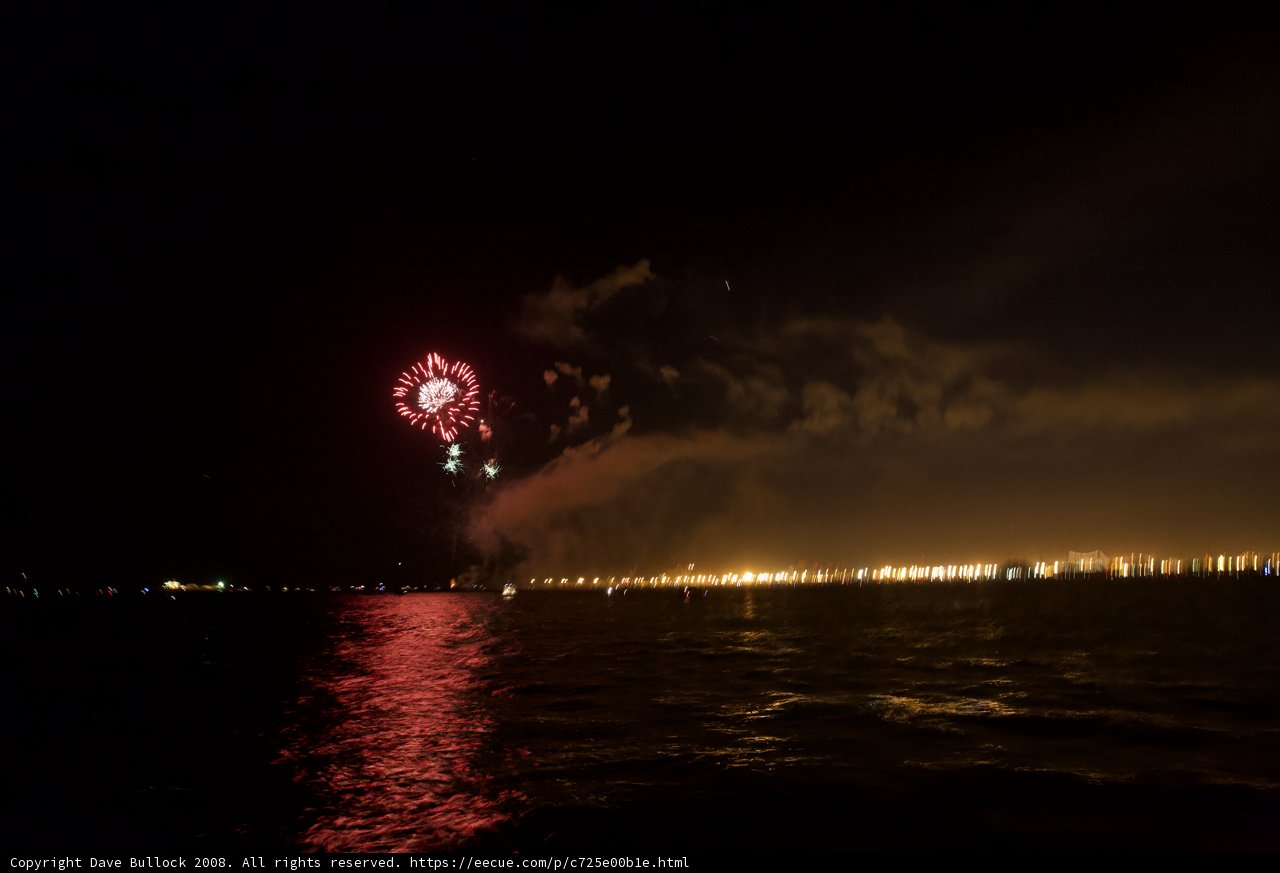Explosive Fireworks Show over San Francisco Bay