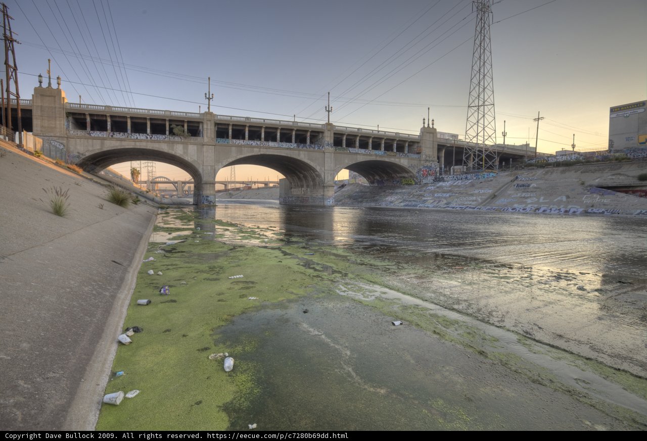 Trashed Bridge over LA River