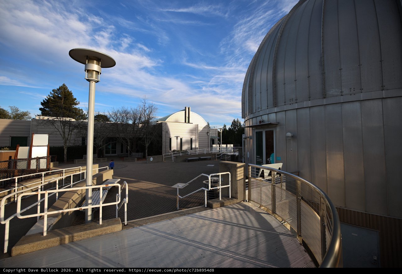 Modern Dome Observatory at Science Center Campus