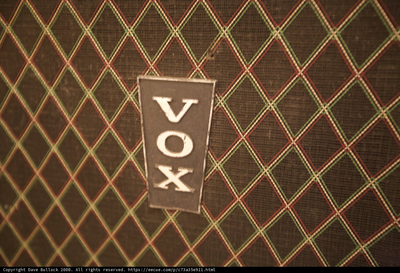 The Vox Logo Symbolizing a Piece of Music History