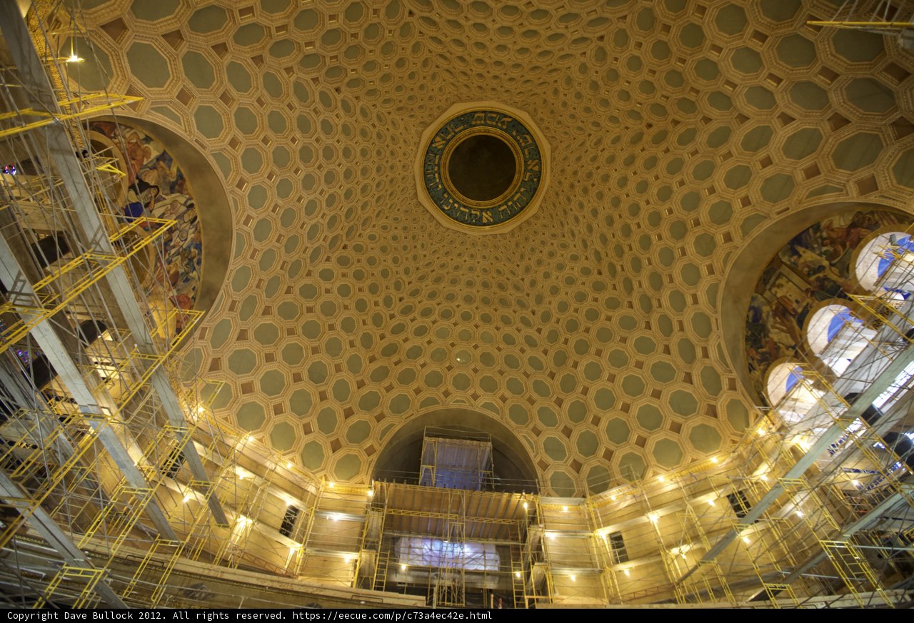 Scaffolding Surrounds Majestic Church Dome