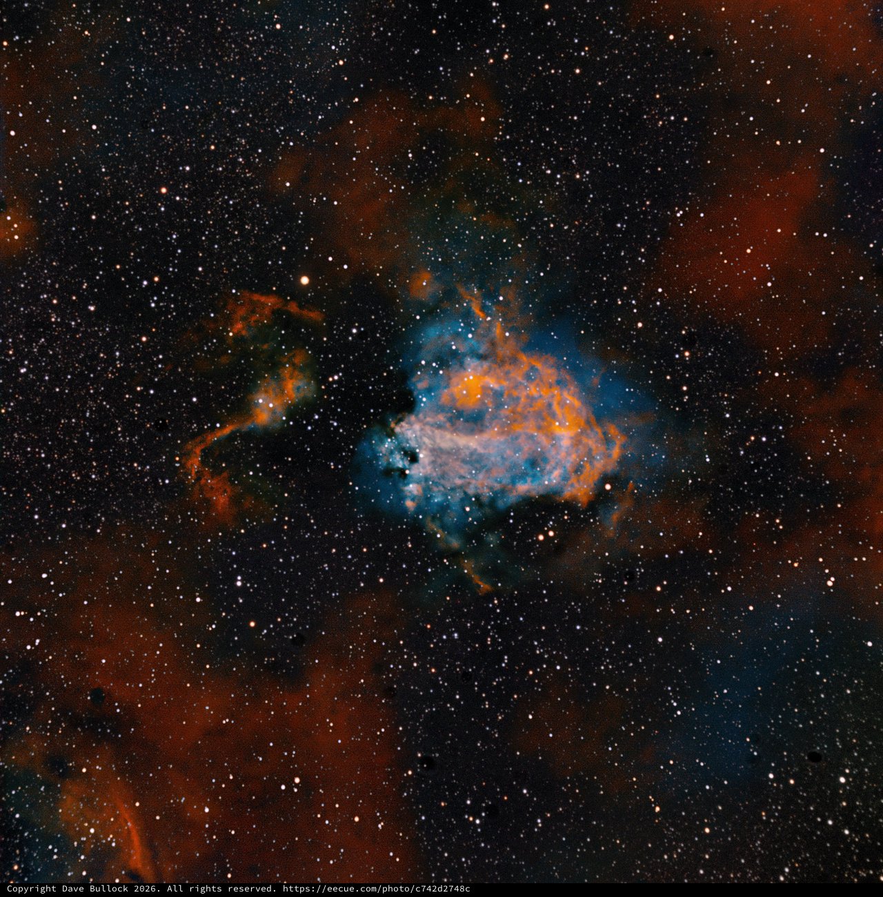 NGC 2174 Monkey Head Nebula in Vivid Color