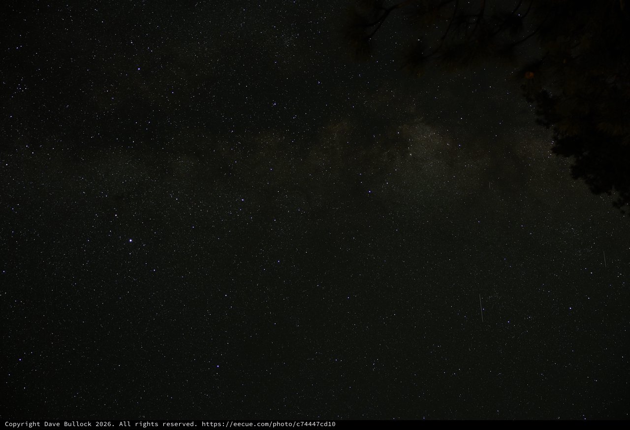 Milky Way Rises Over Mount Lassen Wilderness