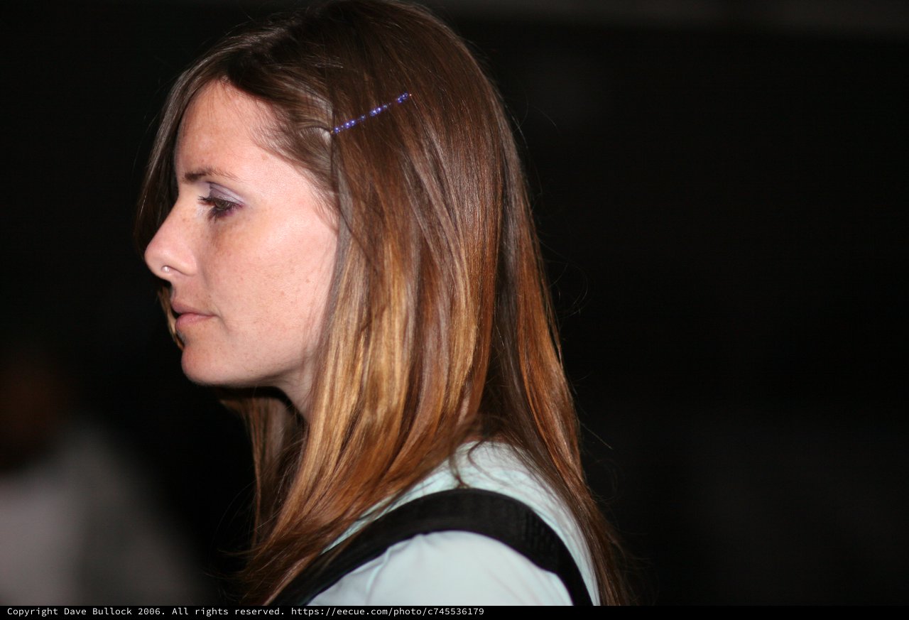 Profile Portrait of a Woman in Dramatic Light