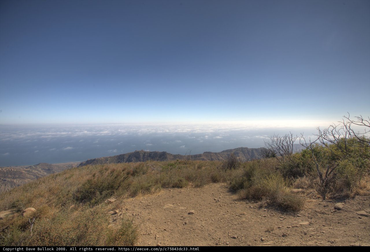 A Breathtaking View of the Ocean from Gaviota Peak