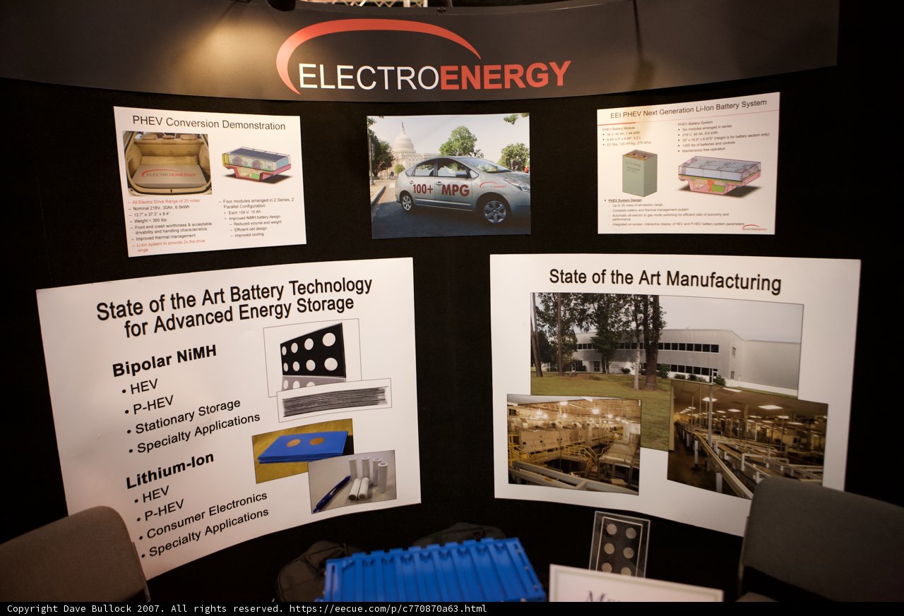 Electro Energy Booth at National Convention of American Association of State Energy Regulators