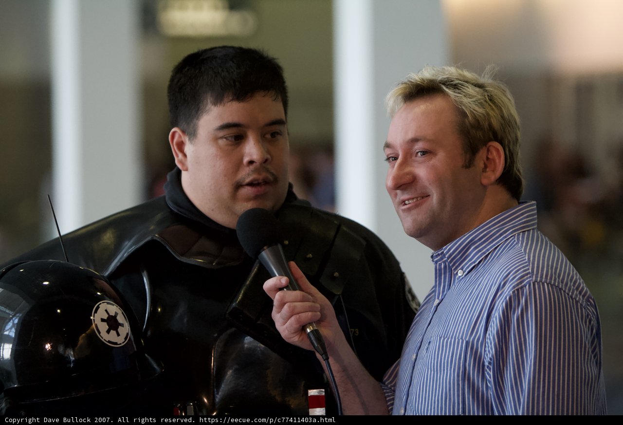 Star Wars Captain in Helmet Talks to Officer