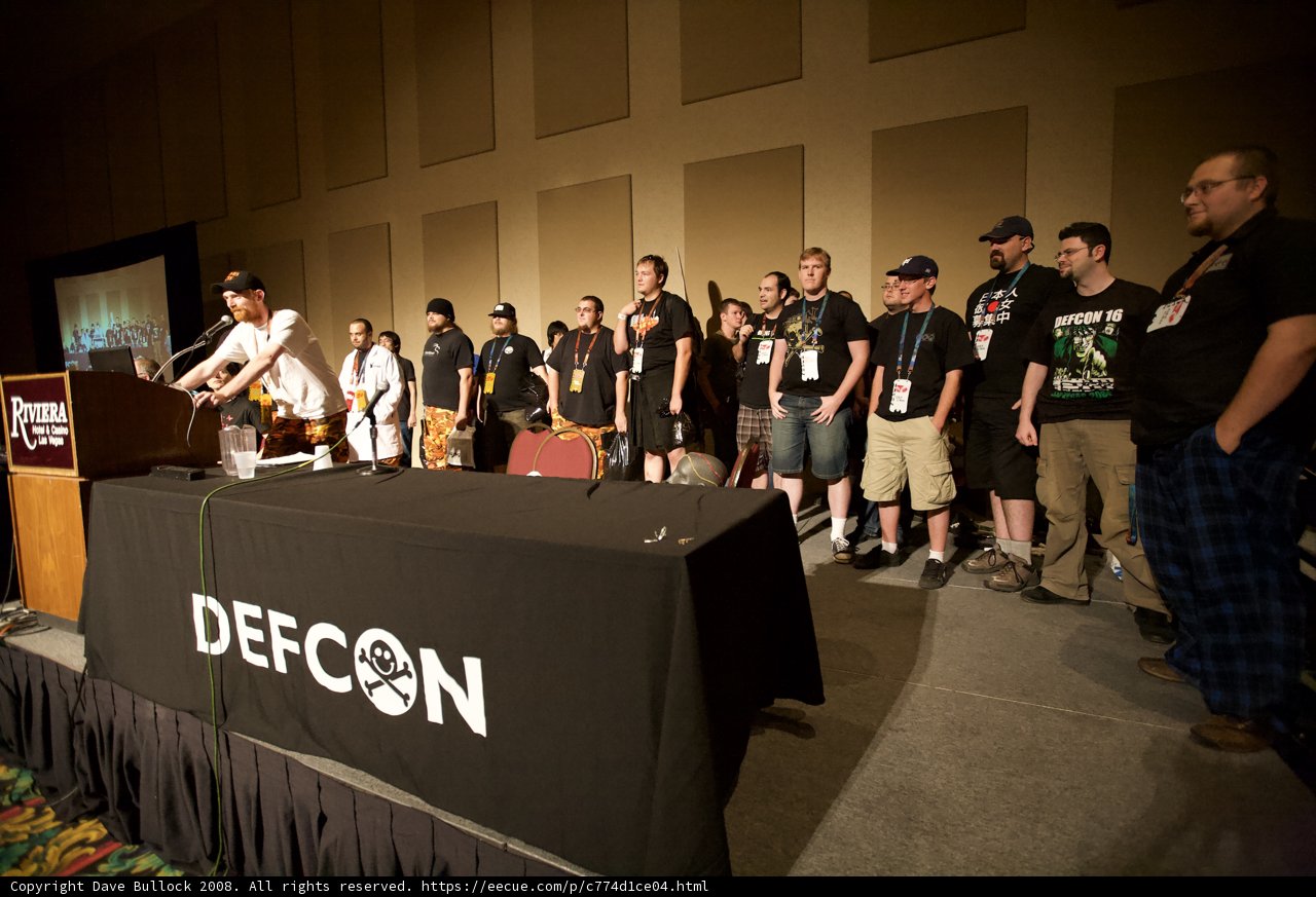 Terry Lin Addresses the Crowd at DefCon Day 3