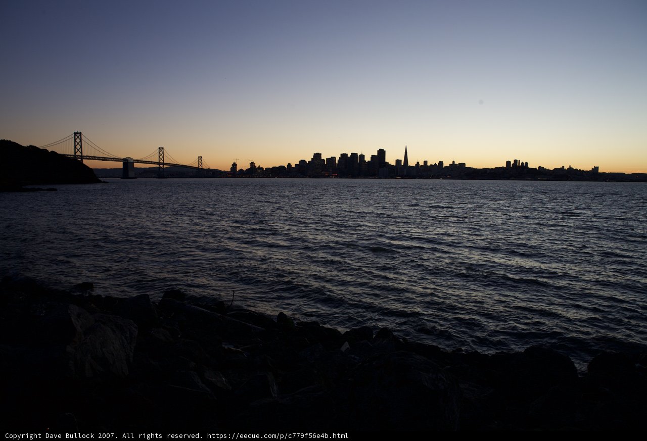 Serene Sunset View of the San Francisco Bay