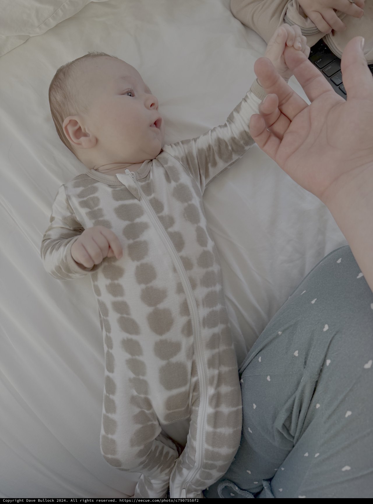 Tender Baby and Parent Bonding Moment