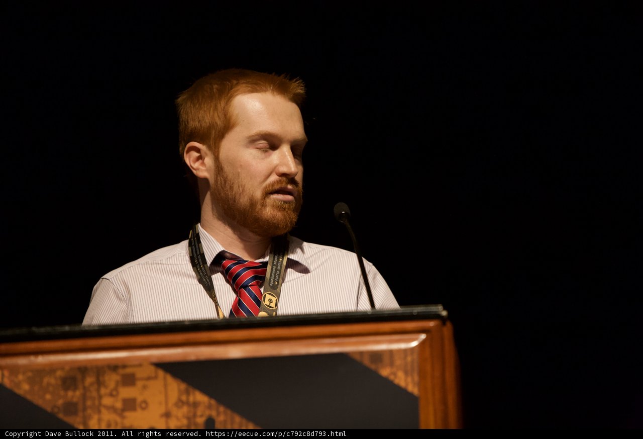 Redheaded Man Giving a Speech at Defcon