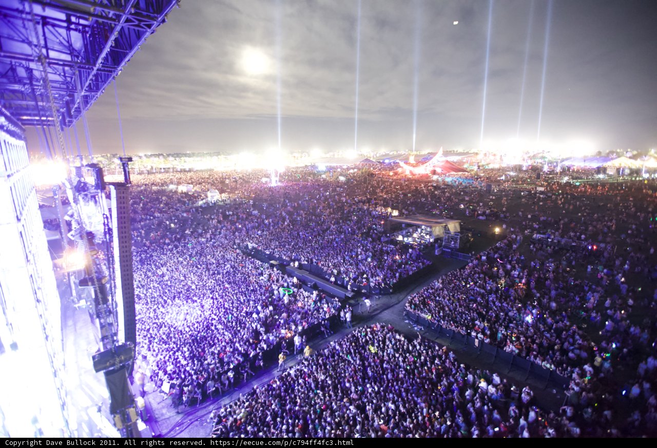 Lights, Crowd, and Music at Coachella 2011