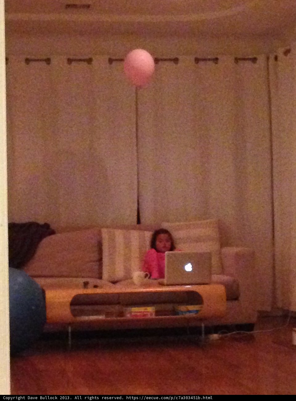 Young Girl in Pasadena Living Room