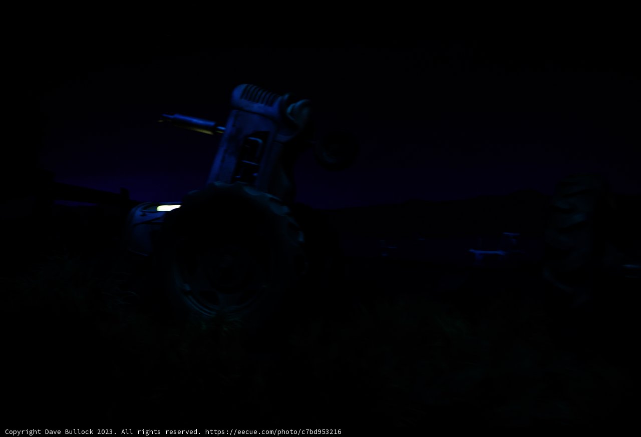 Enchanting Nighttime Tractor