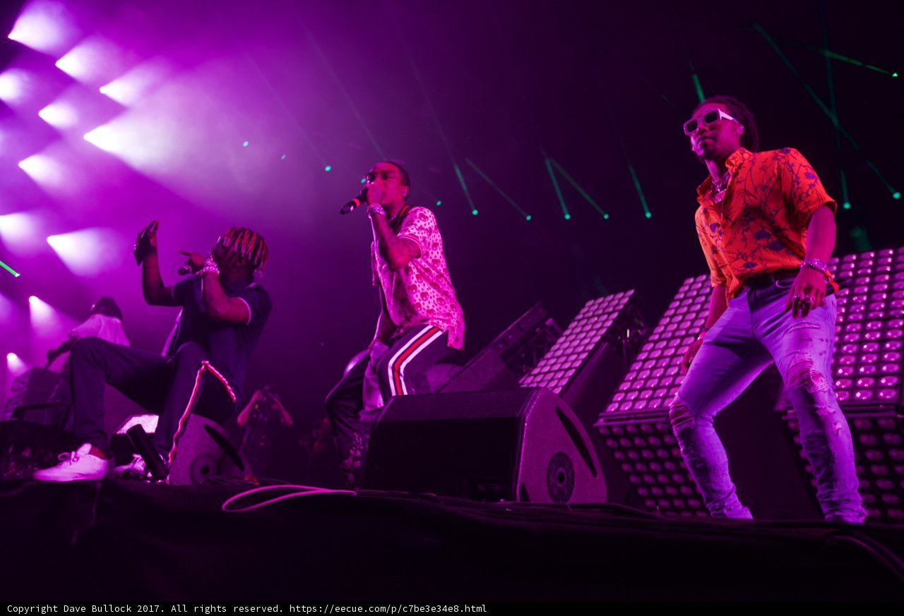Rocking the Stage with Purple Lights