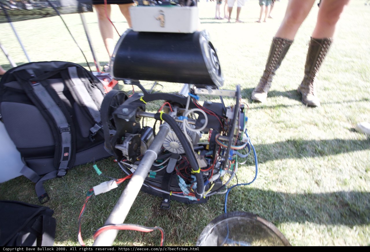 Standing next to the Machine