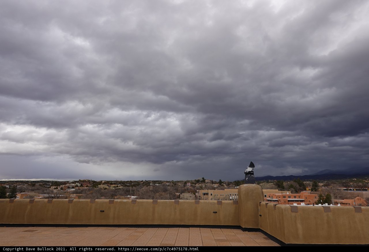 Storm Clouds Hover over Albuquerque