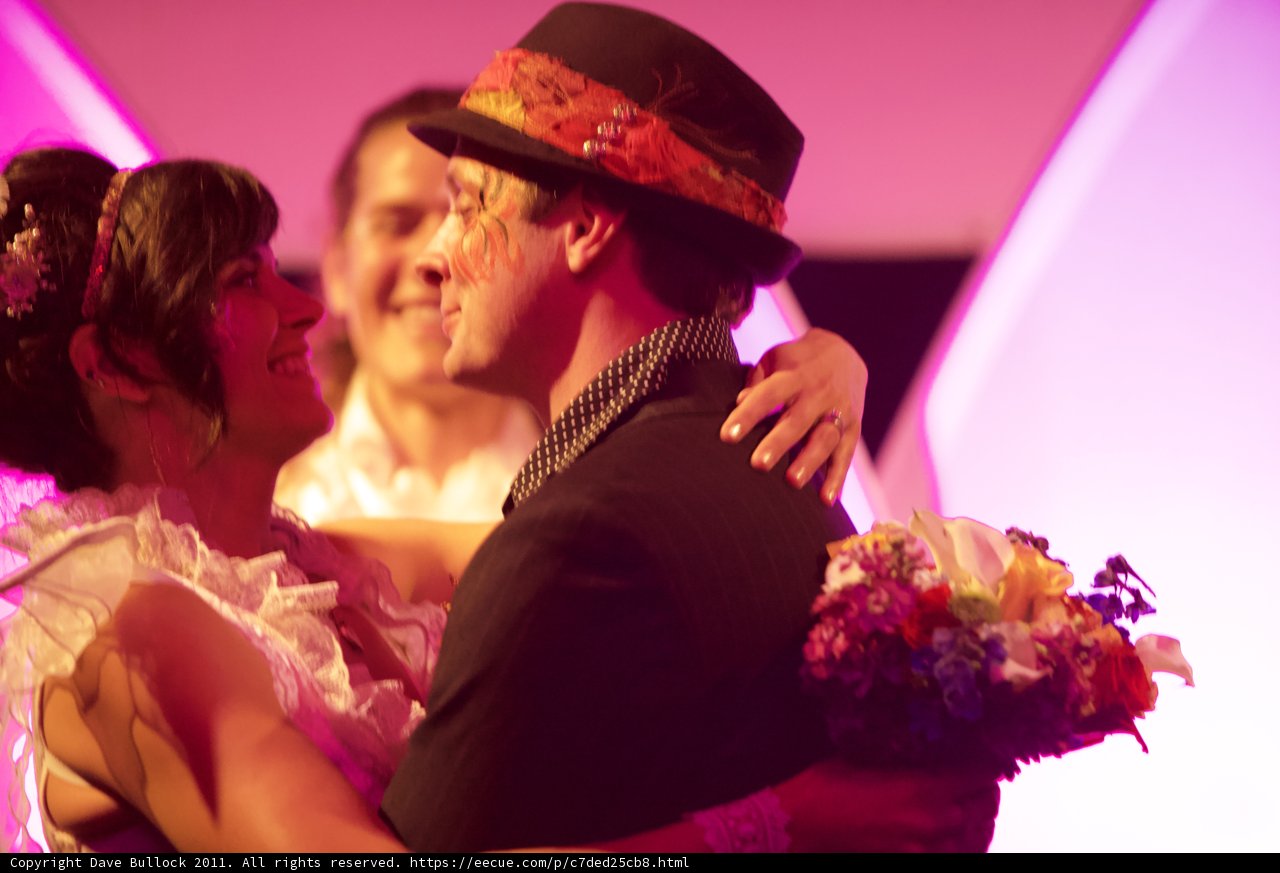 A Loving Embrace on a Beautiful Wedding Day