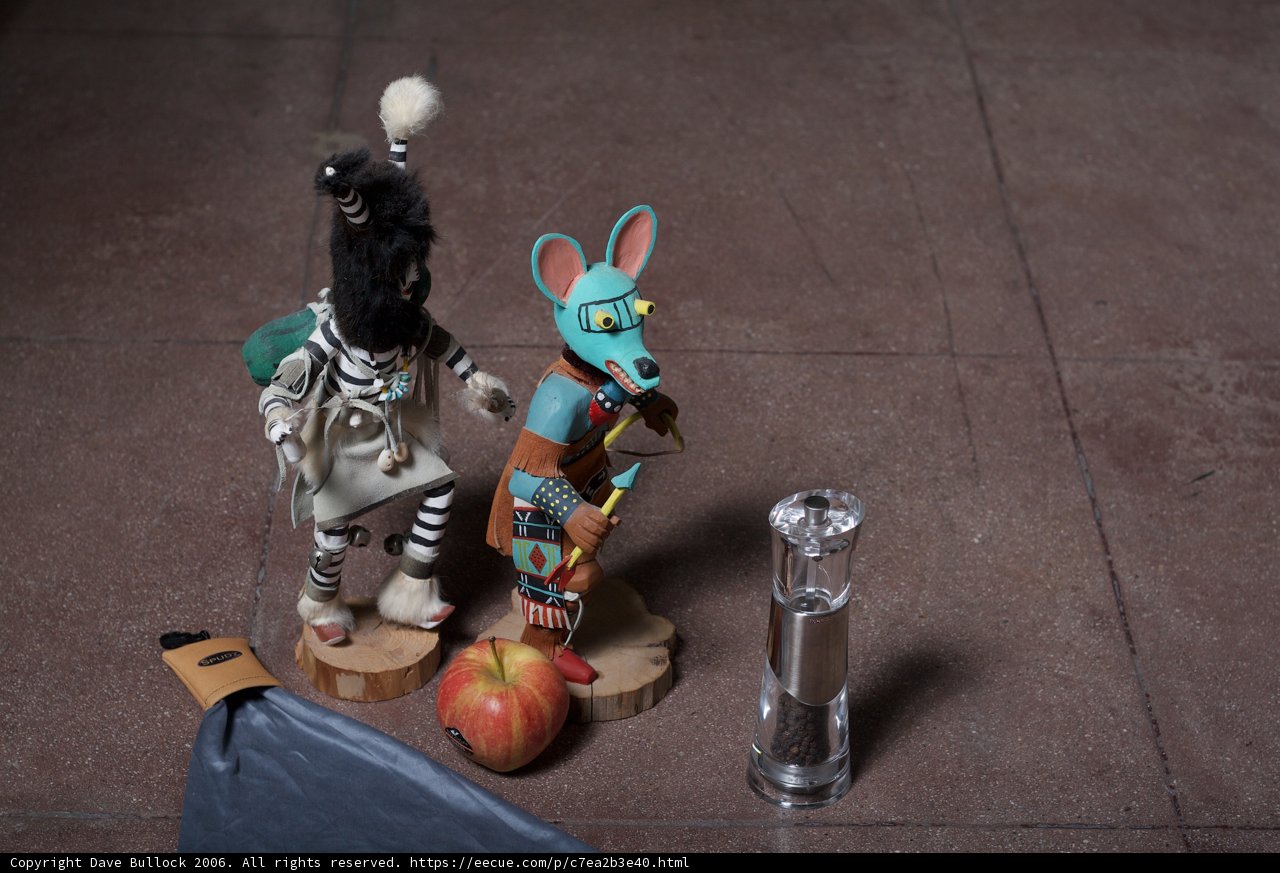 Toy Figurines Amidst Produce