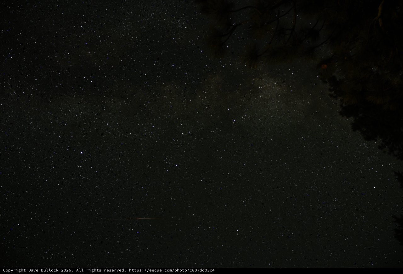 Milky Way Rises Over Mount Lassen Volcanic Park