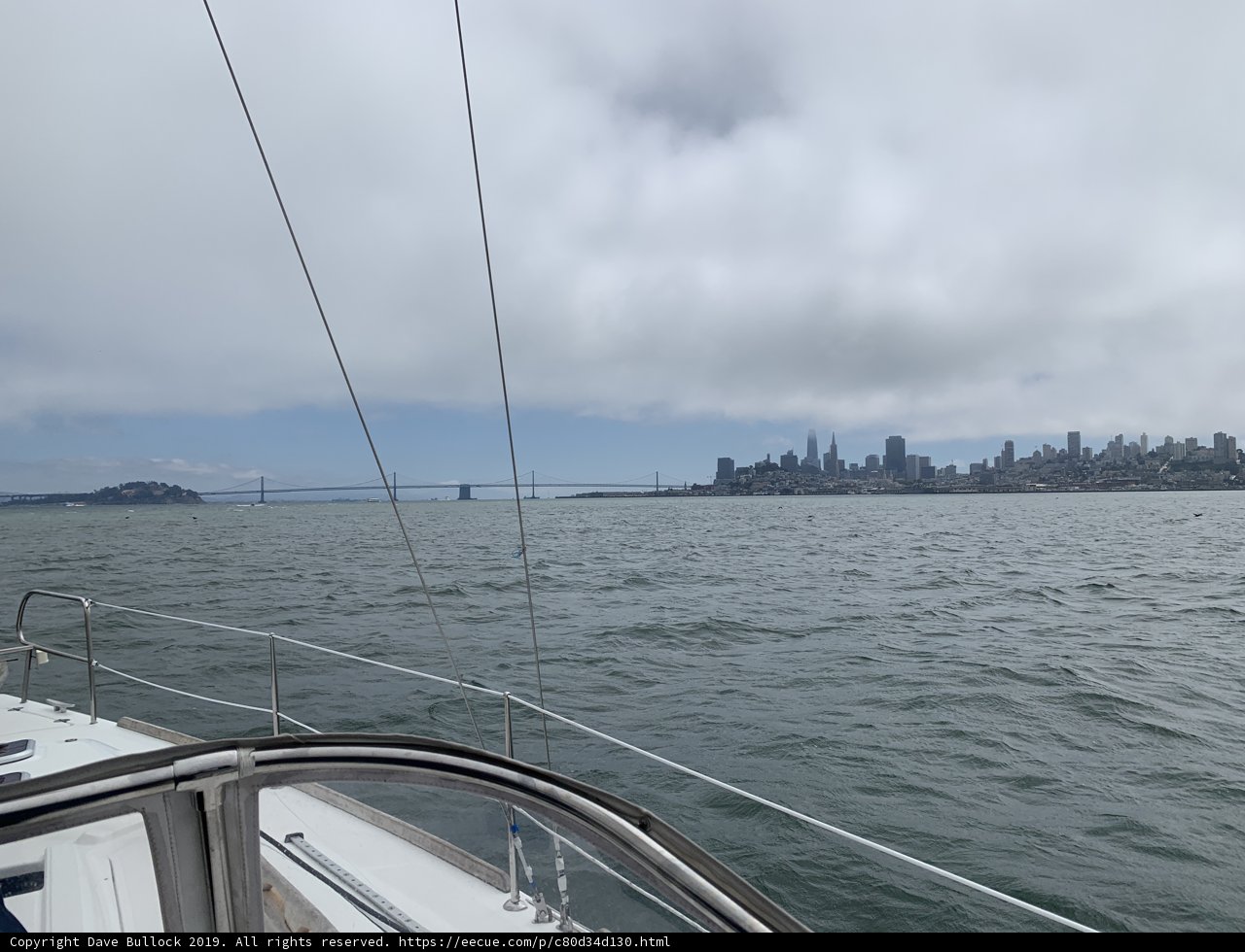 Serene Sailboat on San Francisco Bay