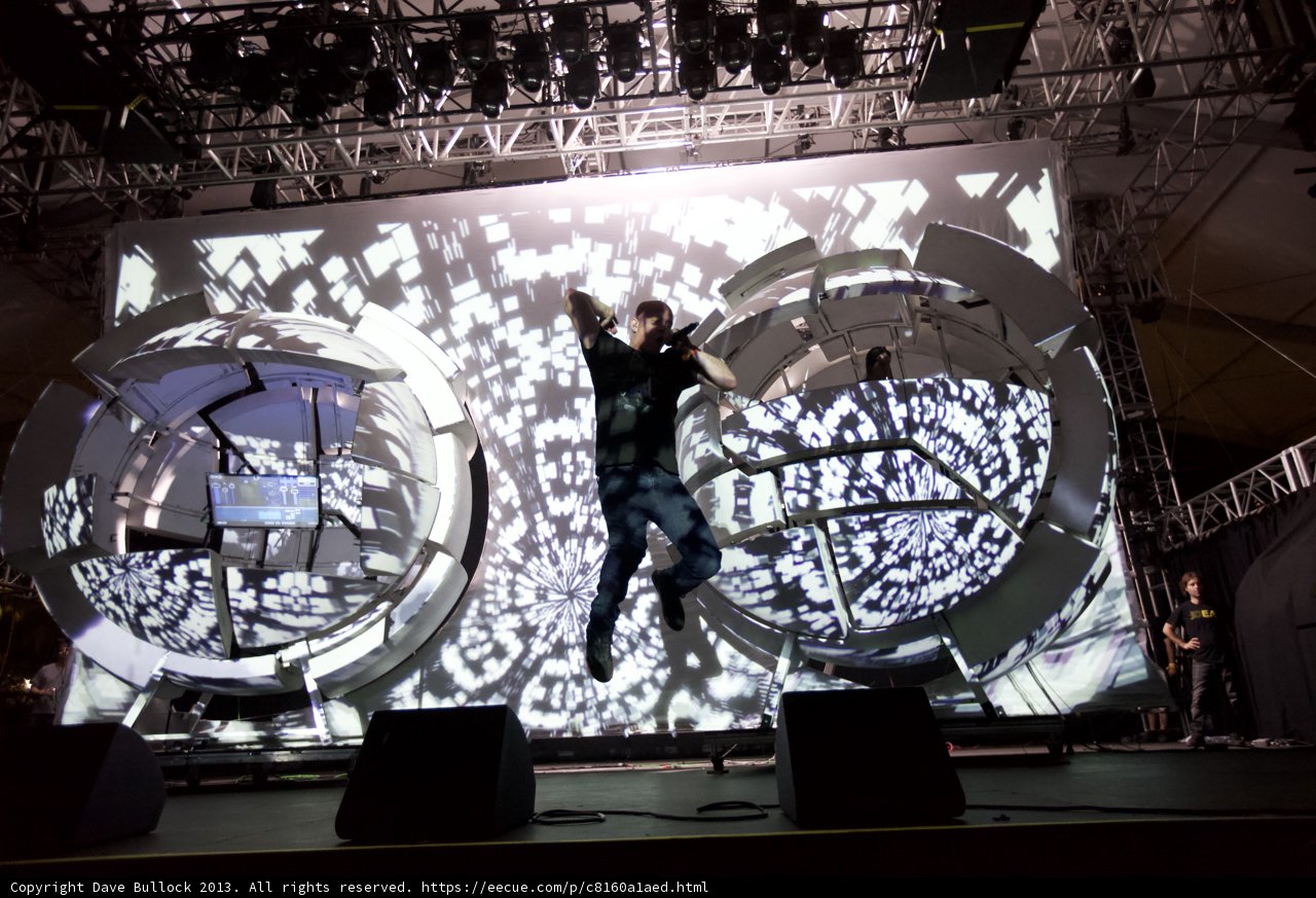 The Solo Performer and his Projection Screen at Coachella
