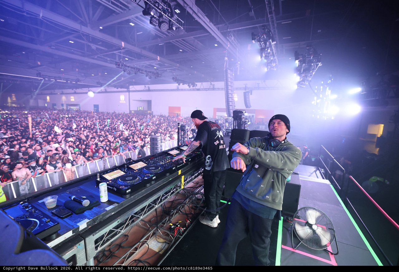 DJ Duo Commands Massive Indoor Festival Crowd