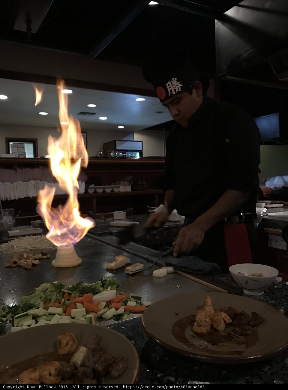 Grilling Up a Meal at the Cafeteria