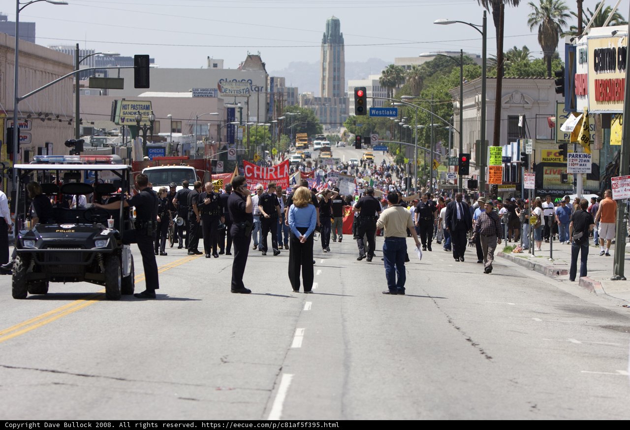 Mayday Rally Marches on City Streets