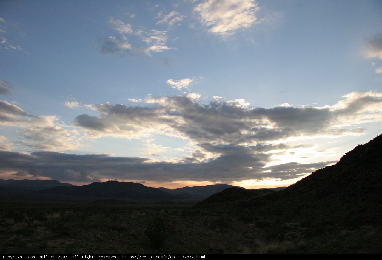 Majestic mountain view at sunset