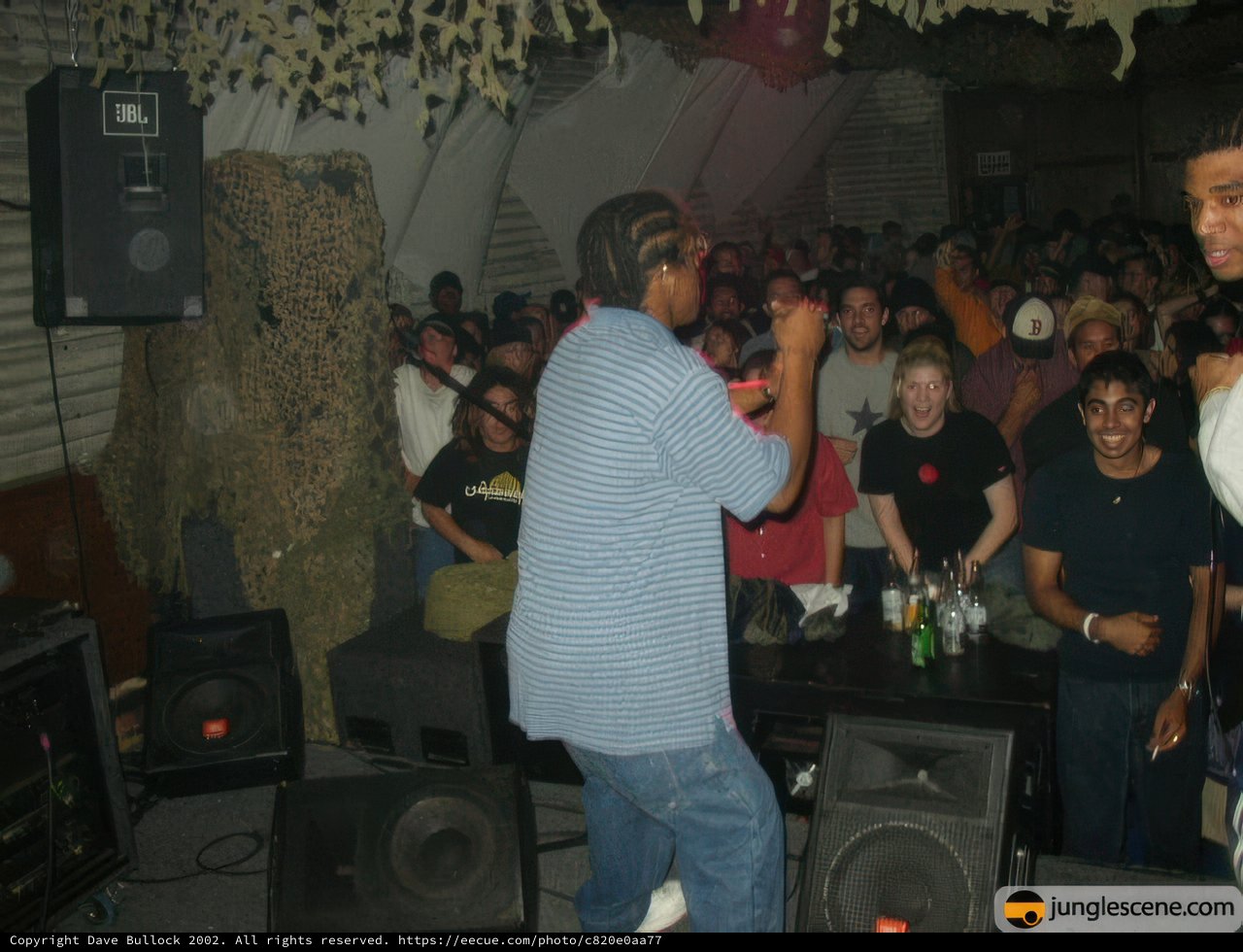 Chris L with the Crowd at Night Club