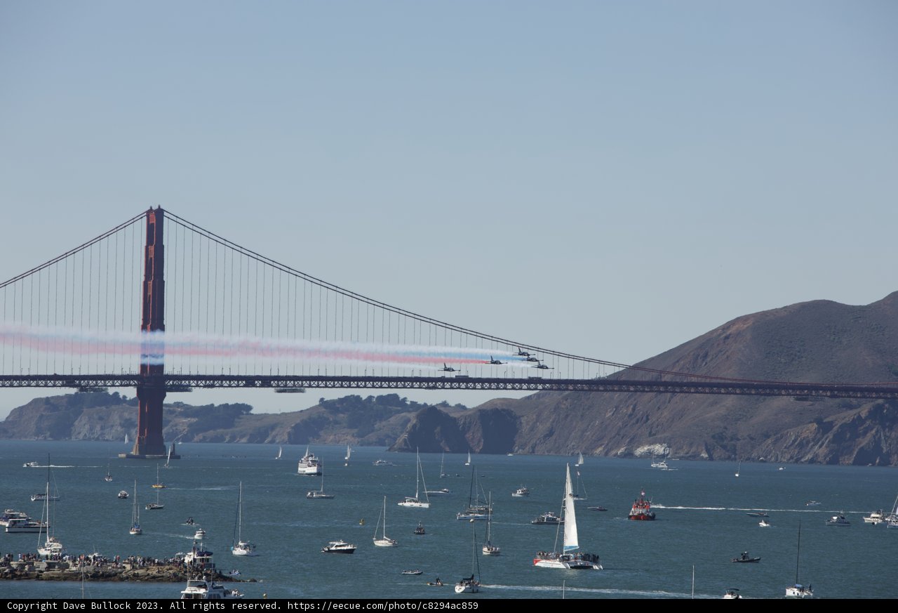 Majestic Suspension Bridge at 2023 Fleet Week Air Show