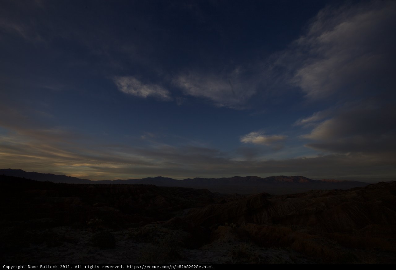 Sunset Over Anza Borrego