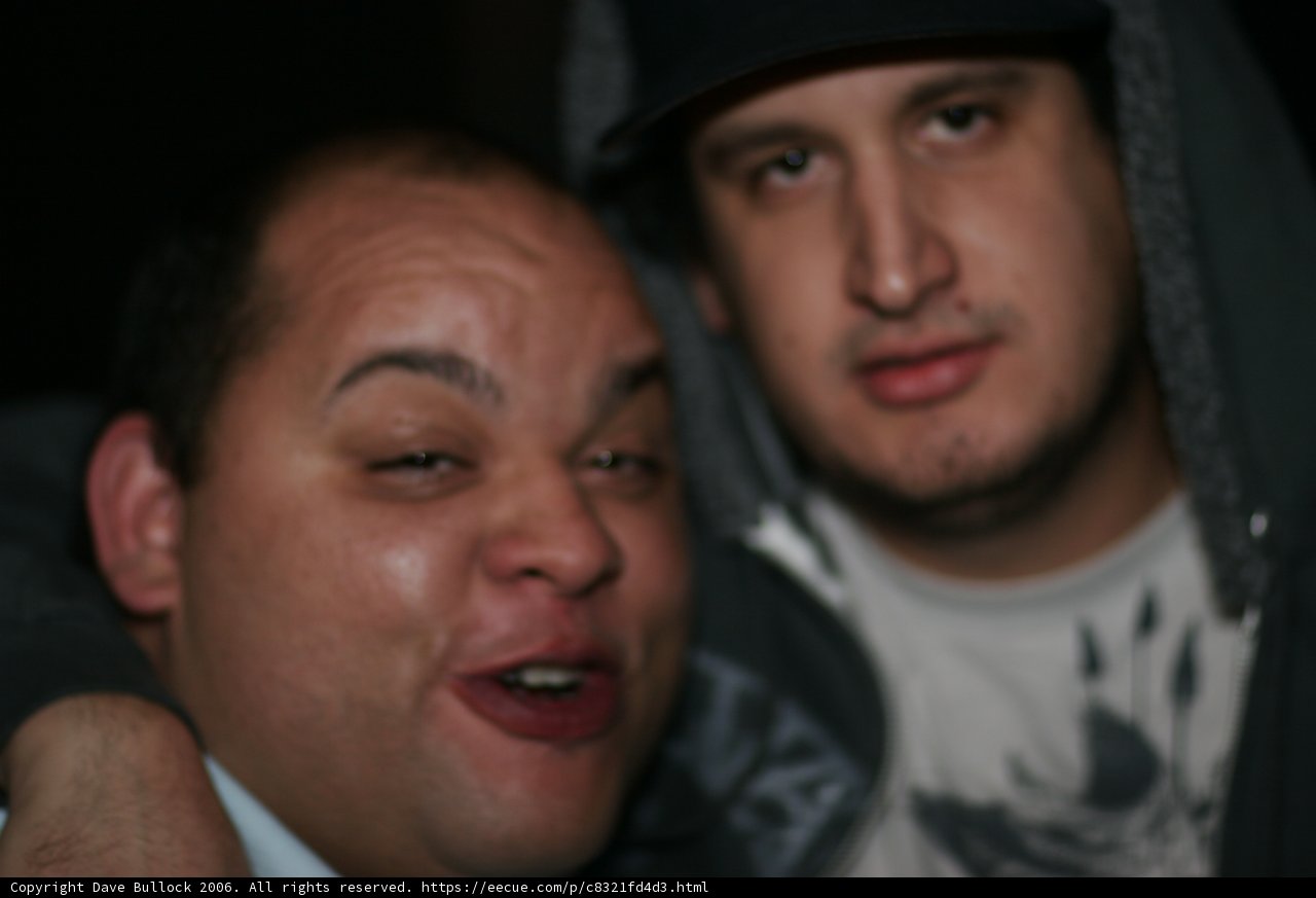 Two Men Strike a Pose